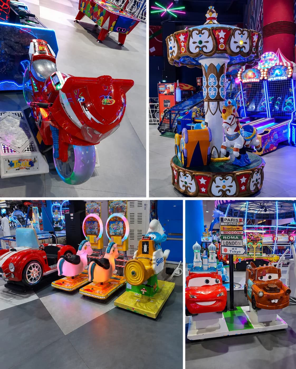 Kiddy Rides ride at Wanasa Land Abu Dhabi