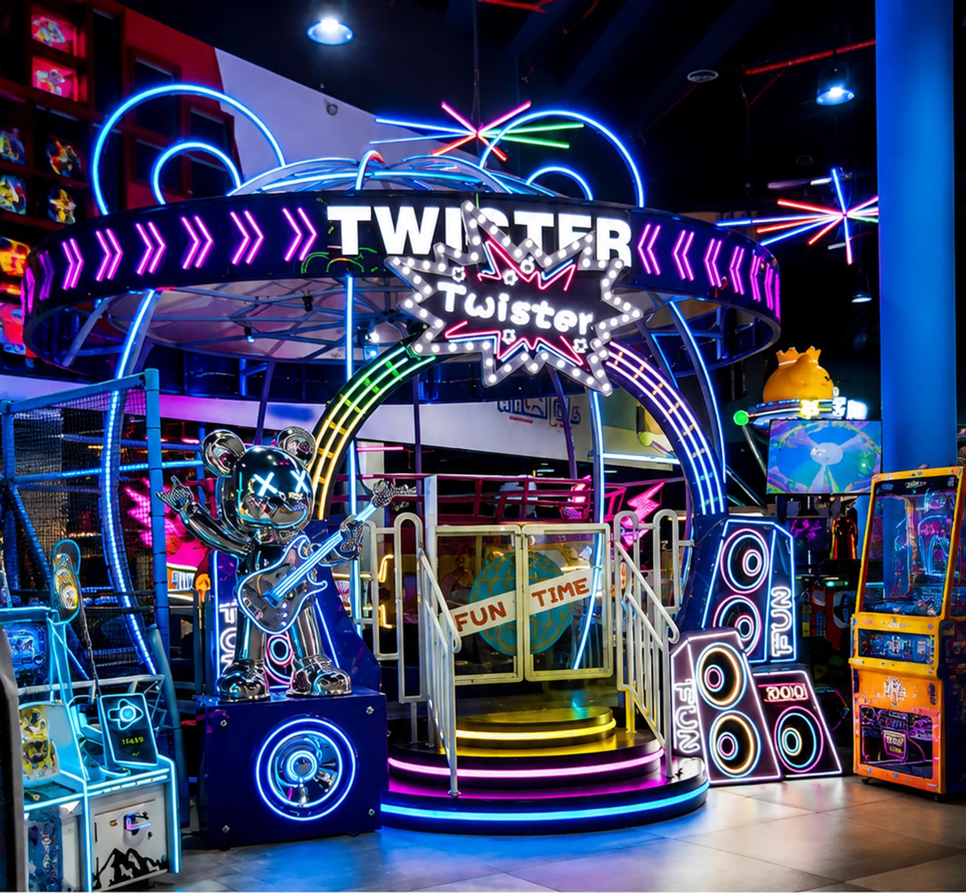 Twister ride at Wanasa Land Abu Dhabi
