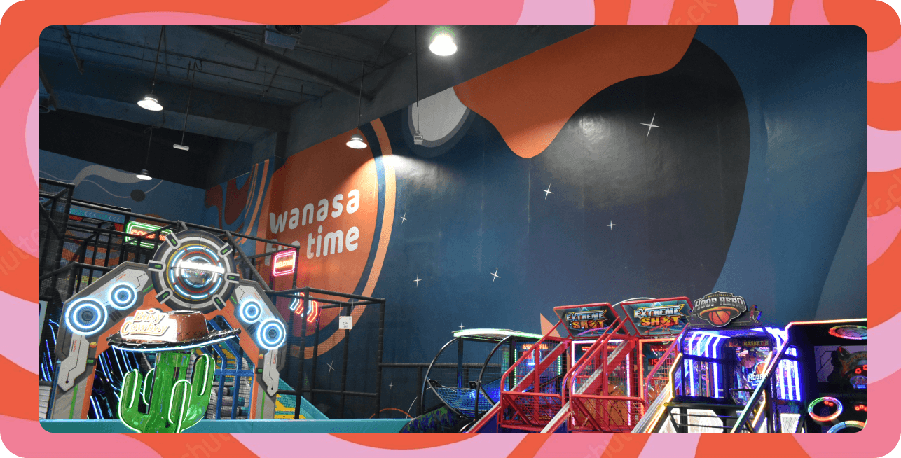 Children playing safely in the indoor soft play area at Wanasa Land Abu Dhabi