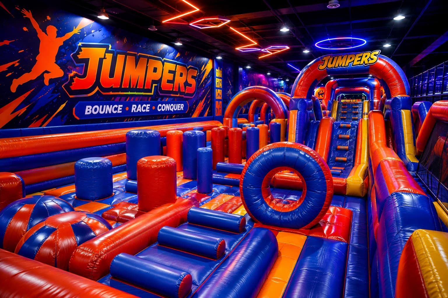 Jumpers family entertainment and kids play area at Wanasa Land Abu Dhabi