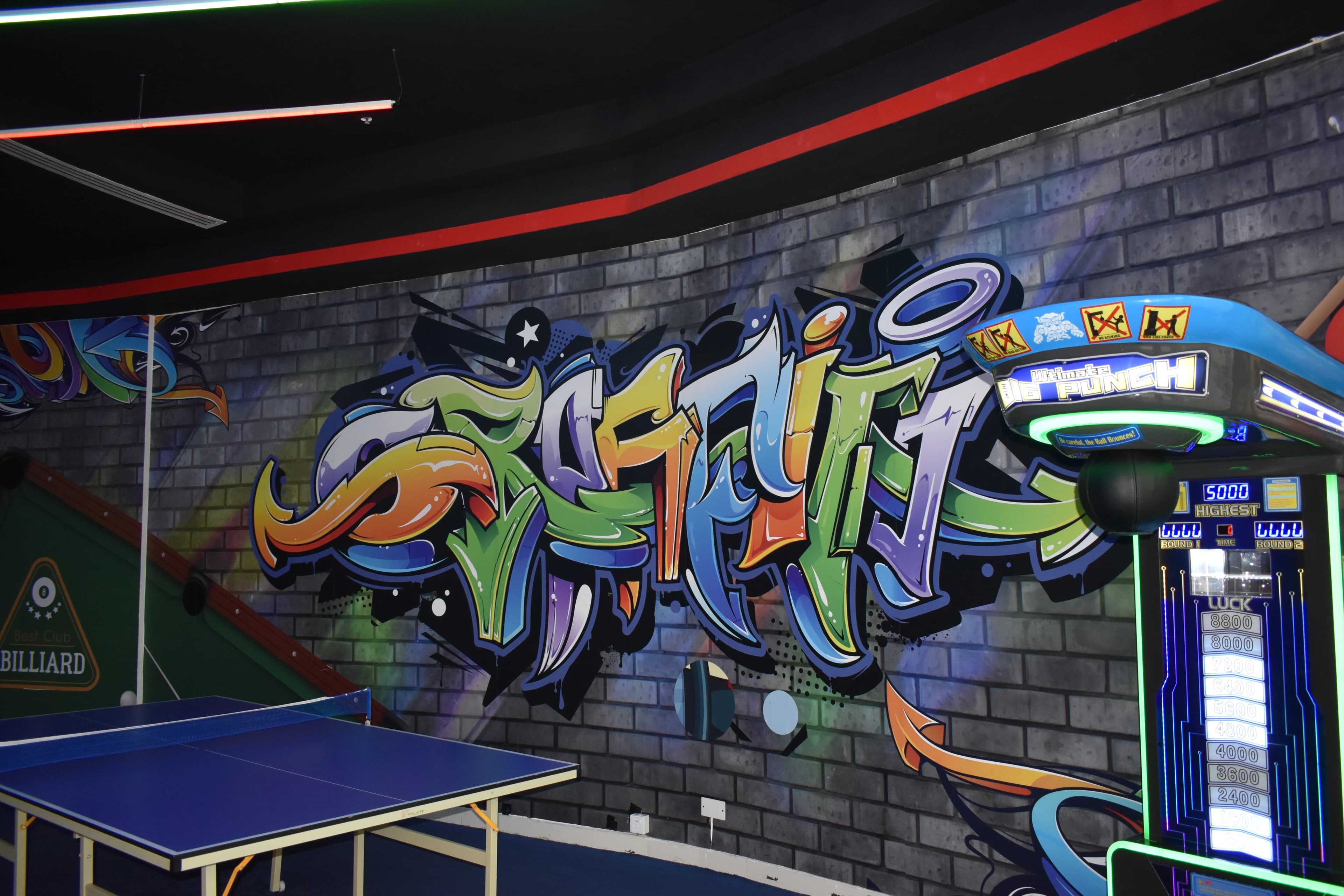 Table Tennis ride at Wanasa Land Abu Dhabi