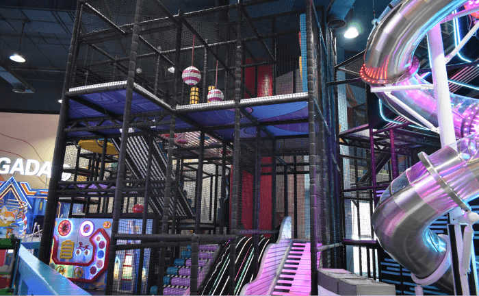 Wanoos Area family entertainment and kids play area at Wanasa Land Abu Dhabi
