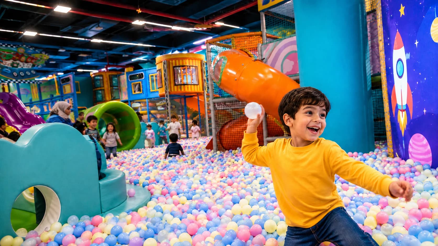 Soft Play Area for Kids in Abu Dhabi at Wanasa Land Entertainment